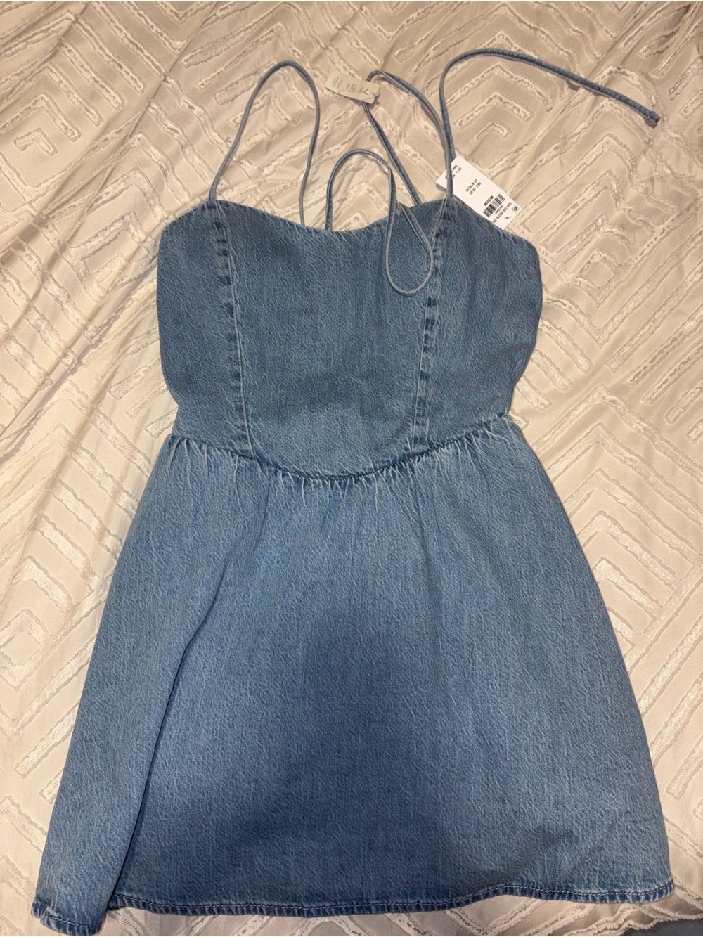 Hollister Powder Blue Top with Denim Trim